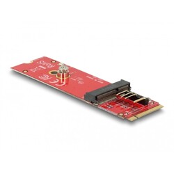 Konwerter M.2 Key M męski - M.2 Key E gniazdo dla modułów USB i PCIe Delock 63343 Konwerter M.2 Key M męski - M.2 Key E gniazdo dla modułów USB i PCIe Delock 63343