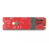 Konwerter M.2 Key M męski - M.2 Key E gniazdo dla modułów USB i PCIe Delock 63343