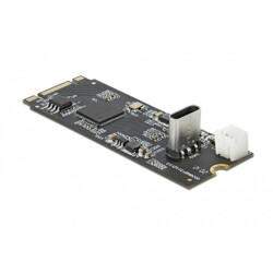 Konwerter M.2 B+M męski - USB Typ-C żeński Delock 63174 Konwerter M.2 B+M męski - USB Typ-C żeński Delock 63174