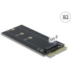 Adapter SATA 22-pinowy męski - gniazdo z wpustem B M.2 Delock 64099