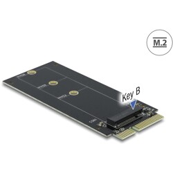Adapter SATA 22-pinowy męski - gniazdo z wpustem B M.2 Delock 64099
