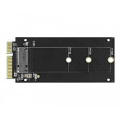 Adapter SATA 22-pinowy męski - gniazdo z wpustem B M.2 Delock 64099 Adapter SATA 22-pinowy męski - gniazdo z wpustem B M.2 Delock 64099
