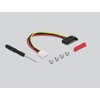 Adapter M.2 z wpustem M - U.2 SFF-8639 NVMe, kątowy z kablem 20 cm Delock 64135