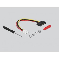 Adapter M.2 z wpustem M - U.2 SFF-8639 NVMe, kątowy z kablem 20 cm Delock 64135 Adapter M.2 z wpustem M - U.2 SFF-8639 NVMe, kątowy z kablem 20 cm Delock 64135