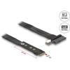 Adapter M.2 z wpustem M - U.2 SFF-8639 NVMe z kablem 20 cm Delock 64216