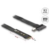 Adapter M.2 z wpustem M - U.2 SFF-8639 NVMe z kablem 20 cm Delock 64216