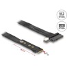 Adapter M.2 z wpustem M - U.2 SFF-8639 NVMe z kablem 20 cm Delock 64216