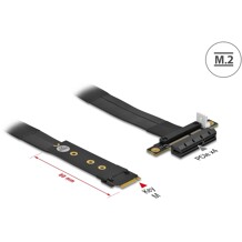 Adapter M.2 z wpustem M - PCIe x4 NVMe z kablem 20 cm Delock 64131