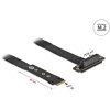 Adapter M.2 z wpustem M - PCIe x4 NVMe, kątowy z kablem 20 cm Delock 64132
