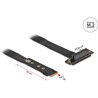 Adapter M.2 z wpustem M - PCIe x4 NVMe, kątowy z kablem 20 cm Delock 64132