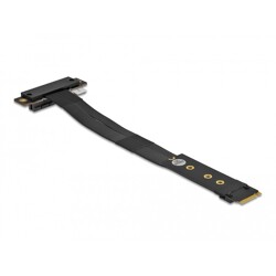 Adapter M.2 z wpustem M - PCIe x4 NVMe, kątowy z kablem 20 cm Delock 64132 Adapter M.2 z wpustem M - PCIe x4 NVMe, kątowy z kablem 20 cm Delock 64132