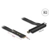 Adapter M.2 z wpustem M - PCIe x16 NVMe z kablem 20 cm Delock 64133