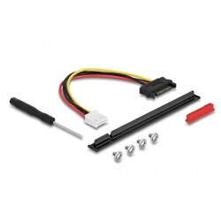 Adapter M.2 z wpustem M - PCIe x16 NVMe z kablem 20 cm Delock 64133 Adapter M.2 z wpustem M - PCIe x16 NVMe z kablem 20 cm Delock 64133