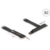 Adapter M.2 z wpustem M - PCIe x16 NVMe, kątowy z kablem 20 cm Delock 64134