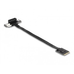 Adapter M.2 z wpustem A+E - PCIe x1 NVMe, kątowy z kablem 20 cm Delock 64217 Adapter M.2 z wpustem A+E - PCIe x1 NVMe, kątowy z kablem 20 cm Delock 64217