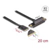 Adapter M.2 z wpustem A+E - PCIe x4 NVMe, kątowy z kablem 20 cm Delock 64218