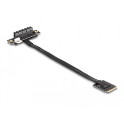 Adapter M.2 z wpustem A+E - PCIe x4 NVMe, kątowy z kablem 20 cm Delock 64218 Adapter M.2 z wpustem A+E - PCIe x4 NVMe, kątowy z kablem 20 cm Delock 64218