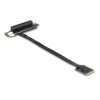 Adapter M.2 z wpustem A+E - PCIe x8 NVMe, kątowy z kablem 20 cm Delock 64219