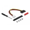Adapter M.2 z wpustem A+E - PCIe x8 NVMe, kątowy z kablem 20 cm Delock 64219