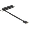 Adapter M.2 z wpustem A+E - PCIe x16 NVMe, kątowy z kablem 20 cm Delock 64220