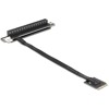 Adapter M.2 z wpustem A+E - PCIe x16 NVMe, kątowy z kablem 20 cm Delock 64220