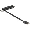 Adapter M.2 z wpustem A+E - PCIe x16 NVMe, kątowy z kablem 20 cm Delock 64220