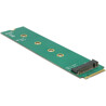 Adapter M.2 Key M męski - gniazdo M.2 Key A Delock 65699