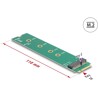 Adapter M.2 Key M męski - gniazdo M.2 Key E Delock 65831