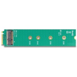 Adapter M.2 Key M męski - gniazdo M.2 Key E Delock 65831 Adapter M.2 Key M męski - gniazdo M.2 Key E Delock 65831