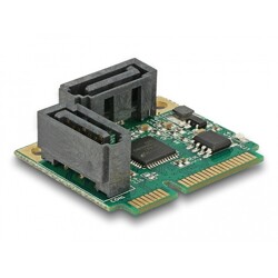 Mini PCIe karta rozszerzeń half size 2 x SATA 6 Gb/s Delock 95260 Mini PCIe karta rozszerzeń half size 2 x SATA 6 Gb/s Delock 95260