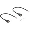 Adapter Mini PCIe pełnowymiarowy do 2 x USB 2.0 Typu-A żeńskie 30 cm Delock 64346