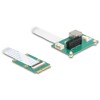 Konwerter Mini PCIe męski na PCI Express x1 z elastycznym kablem i portem USB Delock 64345