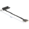 Adapter Mini PCIe męski na PCIe 3.0 x8 żeńskie kątowe 90° z kablem 20 cm Delock 81295