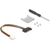 Adapter mini PCIe męski na PCIe 3.0 x8 żeńskie kątowe 90° z kablem 20 cm Delock 81295