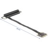 Adapter Mini PCIe męski na PCIe 3.0 x16 żeńskie kątowe 90° z kablem 20 cm Delock 81294