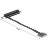 Adapter Mini PCIe męski na PCIe 3.0 x16 żeńskie kątowe 90° z kablem 20 cm Delock 81294