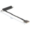 Adapter mini PCIe męski na PCIe 3.0 x16 żeńskie kątowe 90° z kablem 20 cm Delock 81294