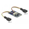 Karta I/O Mini PCIe pełnowymiarowa 2 x USB 2.0 Typ-A żeńskie Delock 95242