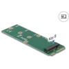 Adapter mSATA na gniazdo M.2 z kluczem B Delock 64109
