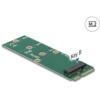 Adapter mSATA na gniazdo M.2 z kluczem B Delock 64109