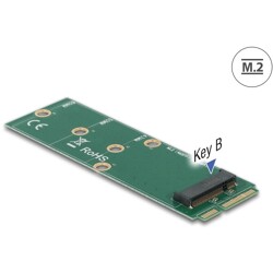 Adapter mSATA na gniazdo M.2 z kluczem B Delock 64109