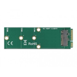 Adapter mSATA na gniazdo M.2 z kluczem B Delock 64109