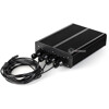 Komputer IP69K z podłączonymi przewodami HDMI, USB, LAN i zasilaniem