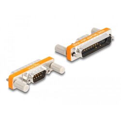 Adapter D-Sub 9pin męski na D-Sub 25pin męski ze śrubami Delock 66980