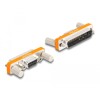 Adapter D-Sub 9pin żeński na D-Sub 25pin męski ze śrubami Delock 66981