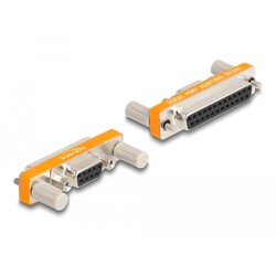 Adapter D-Sub 9pin żeński na D-Sub 25pin żeński ze śrubami Delock 66983