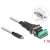 Adapter USB Typ-C na RS-422/485 z blokiem zacisków 6pin 5V 1m Delock 64269