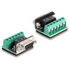 Adapter USB Typ-C na RS-422/485 z blokiem zacisków 6pin 5V 1m Delock 64269