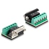 Adapter USB 2.0 Typ-A na RS-422/485 z blokiem zacisków 6pin 5V 0,5m Delock 64267