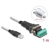 Adapter USB 2.0 Typ-A na RS-422/485 z blokiem zacisków 6pin 5V 1m Delock 64268